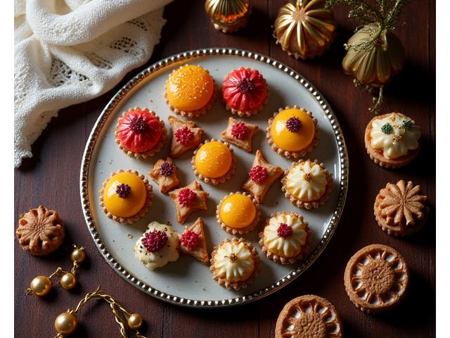 Pâtisseries élaborées de la Renaissance sur une table élégante